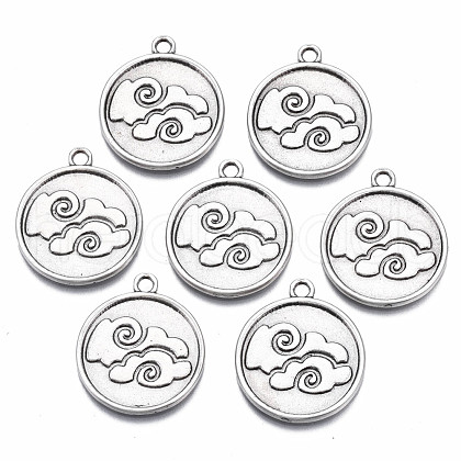 Tibetan Style Alloy Pendant Enamel Settings PALLOY-S120-285-NR-1