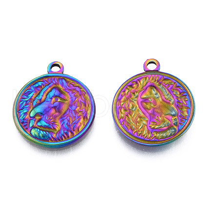 Ion Plating(IP) 201 Stainless Steel Pendants STAS-N098-200M-1