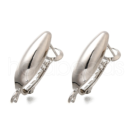 Brass Hoop Earring Finding KK-C087-10P-1