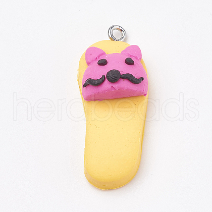 Handmade Polymer Clay Pendants X-CLAY-T012-27-1