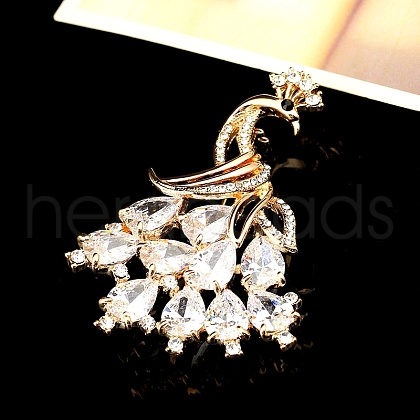 Alloy Crystal Rhinestone Brooches for Backpack Clothes PW-WG8F041-01-1