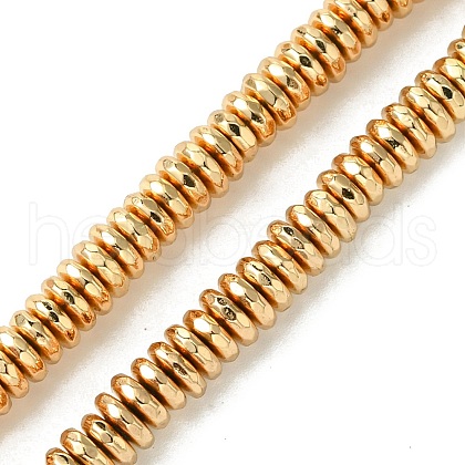 Electroplated Synthetic Non-Magnetic Hematite Beads Strands G-H020-E01-03-1