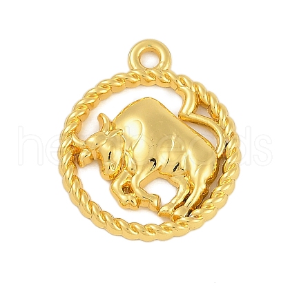 Twelve Constellations Alloy Pendants PALLOY-Q006-01I-G-1