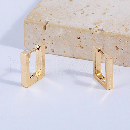 Square Stainless Steel Hoop Earrings GL5568-1