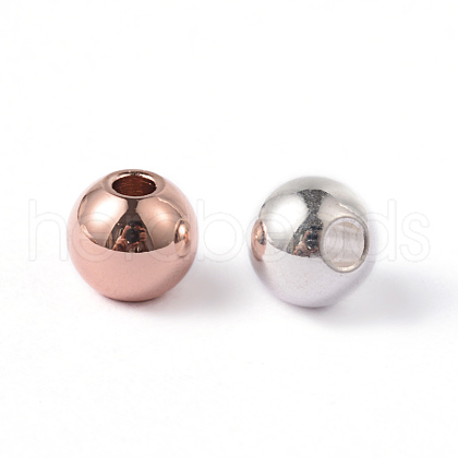 Round 202 Stainless Steel Beads STAS-O091-A-04-1