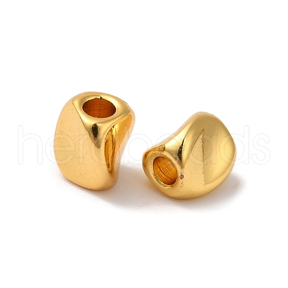 Rack Plating Brass Beads KK-S375-21G-1