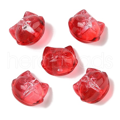 Transparent Spray Paint Glass Beads GLAA-Z011-09B-1