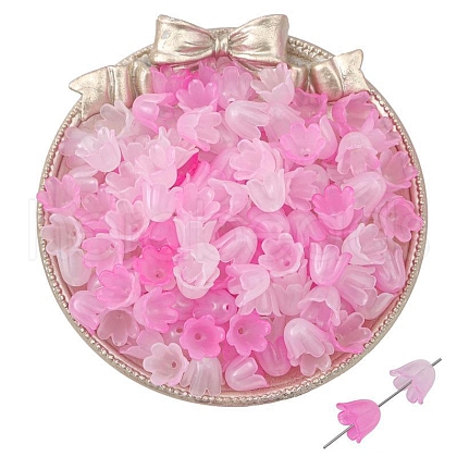 100Pcs Acrylic Bead Caps PW-WGF2E45-08-1