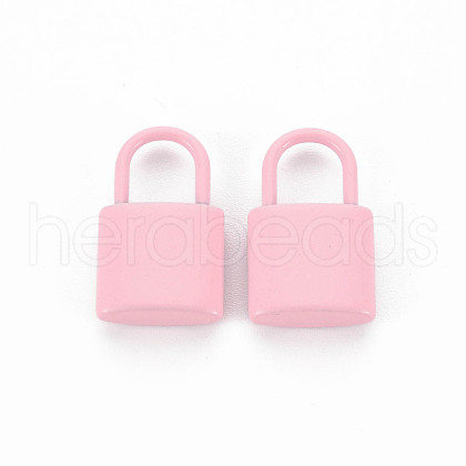 Spray Painted Alloy Pendants PALLOY-Q433-031I-RS-1