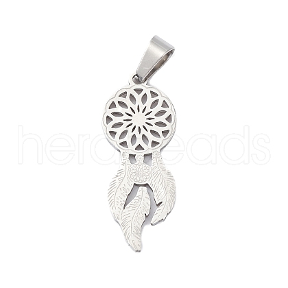 Non-Tarnish 304 Stainless Steel Pendants STAS-D068-02P-1