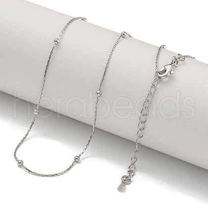 Brass Cardano Chain Necklaces for Women NJEW-U011-04P-1