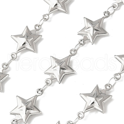 304 Stainless Steel Star Link Chains CHS-Z004-21P-1