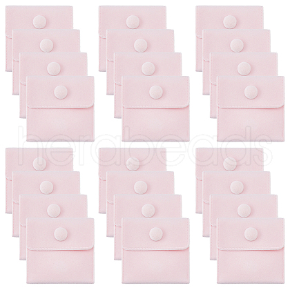 FIBLOOM 24Pcs Square Velvet Jewelry Bags TP-FI0001-02C-1