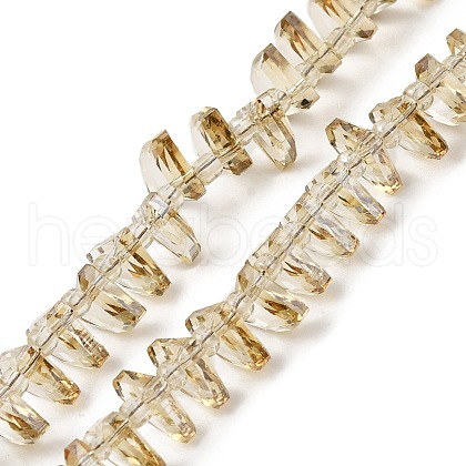 Transparent Electroplate Glass Beads Strands EGLA-S176-05A-B14-1
