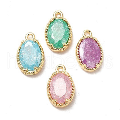 Glass Charms X-KK-M233-01G-1