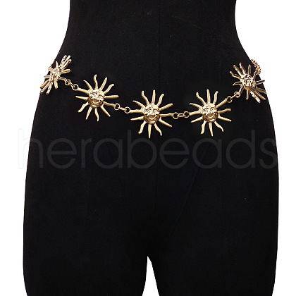 Alloy Sun Link Waist Chains for Women WGF4895-03-1