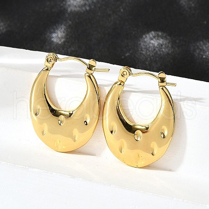 304 Stainless Steel Hoop Earrings for Women EJEW-L296-064G-1